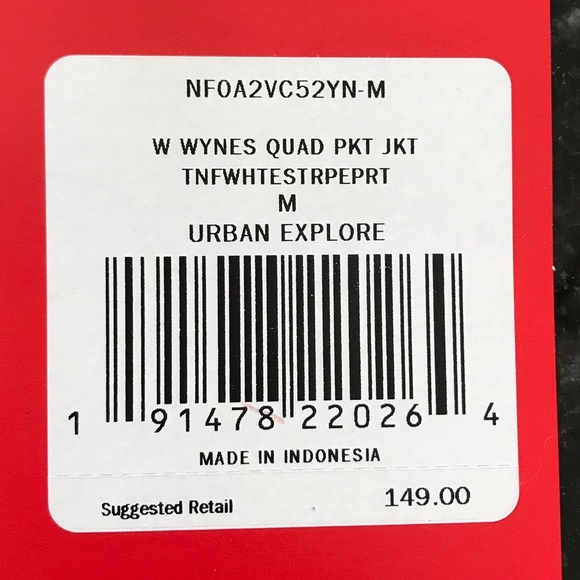 New The North Face Womens Wynes Quad Pocket Jacket, White & Navy Hooded Coat, M - Picture 16 of 16